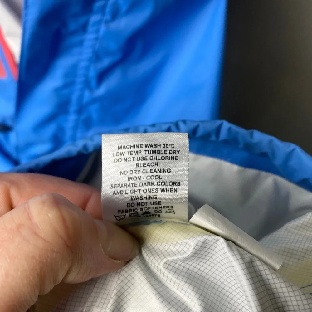 Vineyard Vines Men's Performance Rain Jacket XL Blue Hooded 1/2 Zip Lightweight - Picture 7 of 10